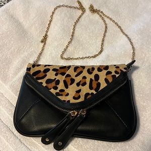 Street Level Animal Print Clutch Purse